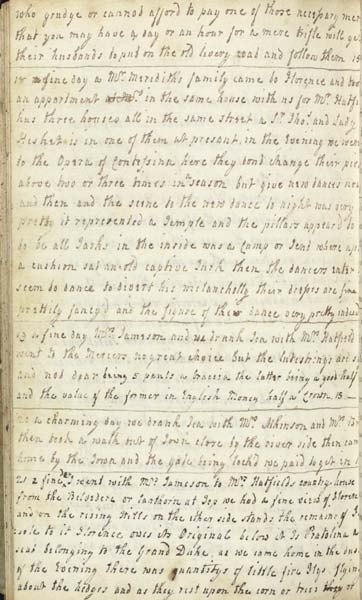 Diary of Mary Addison, 1772.