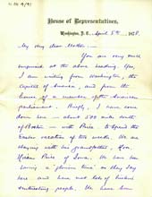Henry Norman letter